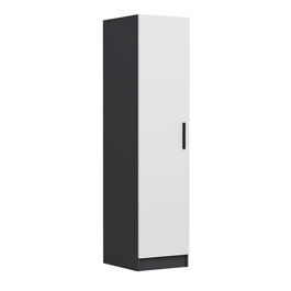 Dulap pentru haine, Minerva, Minar Kale, Alb / Antracit