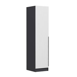 Dulap pentru haine, Minerva, Minar Kale, Alb / Antracit