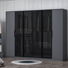 Dulap pentru haine, Minerva, Kate Luxe, Antracit