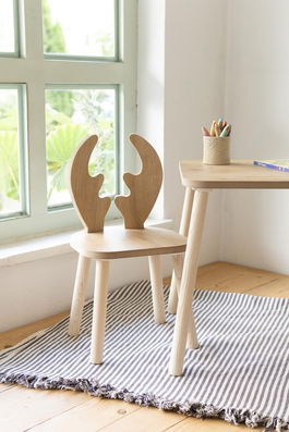 Scaun pentru copii, Bambini, Deer Chair, Maro