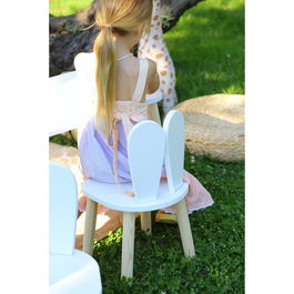 Scaun pentru copii, Bambini, Bunny Chair, Alb