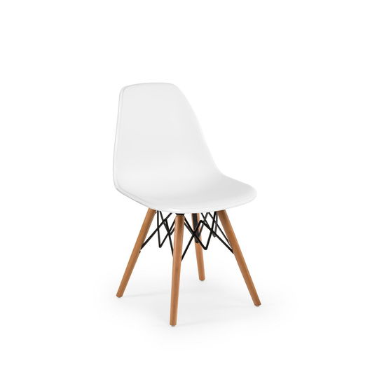 Set scaune 2 piese, Tilia, Eos-V, Alb-ivoriu