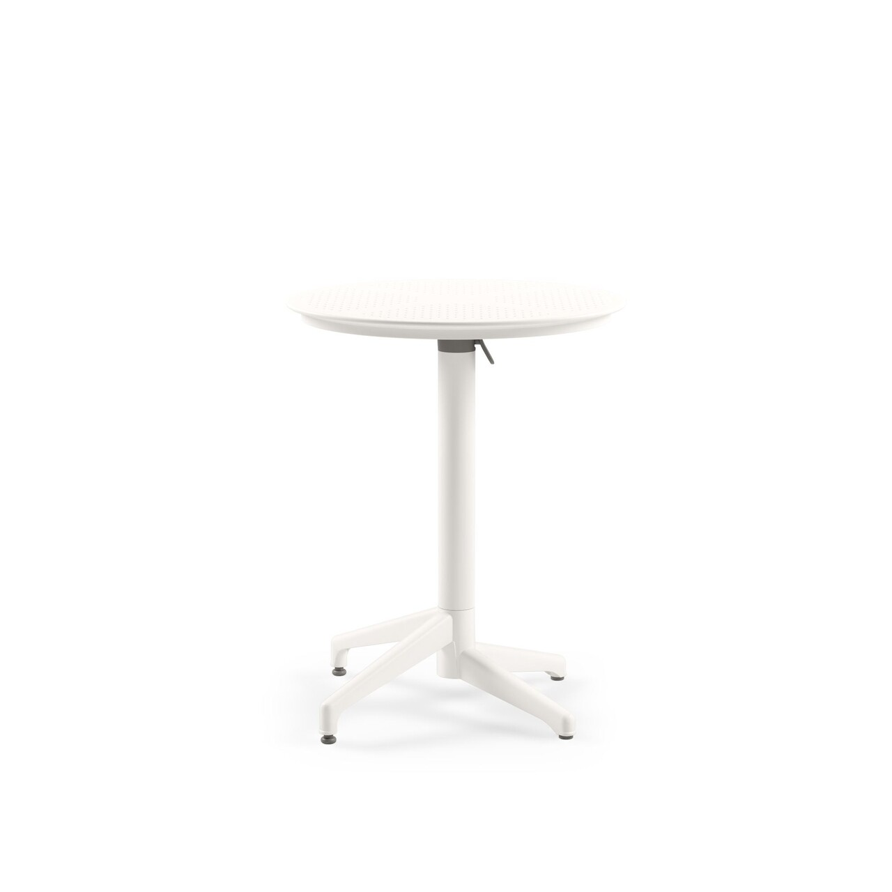 Masa pliabila, Tilia, Moon Ø60 V2F, Alb-ivoriu