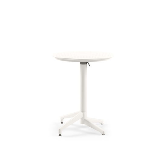Masa pliabila, Tilia, Moon Ø60 V2F, Alb-ivoriu