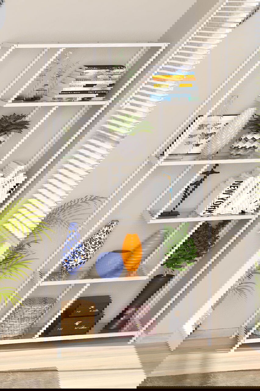 Corp biblioteca, Modara, By-30, Alb / Transparent