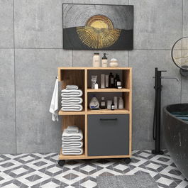 Dulap multifunctional, Arnetti, Rebusa, Pin Atlantic / Antracit