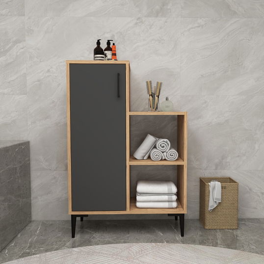 Dulap multifunctional, Arnetti, Reysary, Pin Atlantic / Antracit