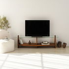 Comoda TV, Neostill, Surf, Castaniu / Transparent