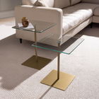 Set masuta de cafea, Neostill, Elegante 2, Auriu / Transparent