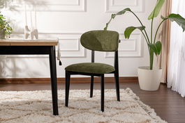 Set scaune 2 piese, Wayland, Lionte, Verde/Negru