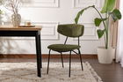 Set scaune 2 piese, Wayland, Nancy, Verde/Negru