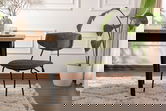 Set scaune 2 piese, Wayland, Nancy, Verde/Negru