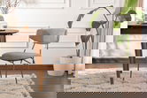 Set scaune 2 piese, Wayland, Nancy, Gri / Auriu