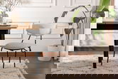 Set scaune 2 piese, Wayland, Nancy, Alb/Negru