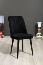 Set de scaune, Beckley, Vega, MDF , Negru