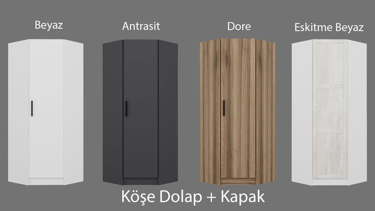 Dulap pentru haine, Minerva, Kale 1 Walnut, 74x190x52 cm, PAL, Maro