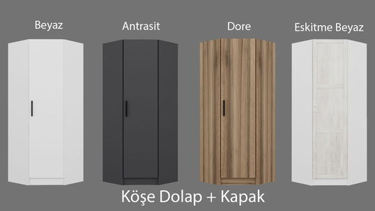 Dulap pentru haine, Minerva, Kale 1 Walnut, 74x190x52 cm, PAL, Maro
