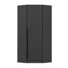 Dulap pentru haine, Minerva, Kale Plus 1 Anthracite, 74x210x52 cm, PAL, Antracit