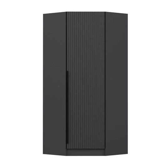 Dulap pentru haine, Minerva, Kale Plus 1 Anthracite, 74x210x52 cm, PAL, Antracit