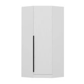 Dulap pentru haine, Minerva, Kale Plus 1 White, 74x210x52 cm, PAL, Alb
