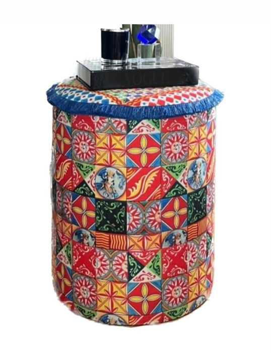 Taburet, Qunef, Jungle Scar Pouffe, 45x60 cm, Material: 100% IN, Multicolor
