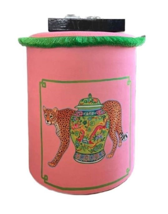 Taburet, Qunef, Jungle Scar Pouffe, 45x60 cm, Material: 100% IN, Multicolor