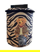 Taburet, Qunef, Jungle Scar Pouffe, 45x60 cm, Material: 100% IN, Multicolor