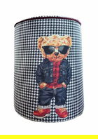 Taburet, Qunef, Jungle Scar Pouffe, 45x60 cm, Material: 100% IN, Multicolor