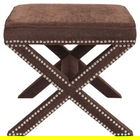 Taburet, Qunef, Pelona Capraz Pouffe 60, 40x60 cm, Cadru: 100% MDF, Maro