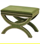 Taburet, Qunef, Felice Halka Pouffe 60, 40x60 cm, Cadru: 100% MDF, Verde