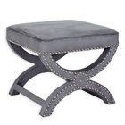 Taburet, Qunef, Felice Halka Pouffe 60, 40x60 cm, Cadru: 100% MDF, Gri