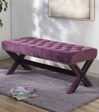Taburet, Qunef, Pelona Capraz Pouffe 120, 40x120 cm, Cadru: 100% MDF, Mov