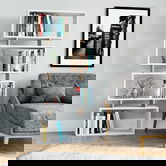Corp biblioteca, Colman, Langdon, 72.5x25x161 cm, PAL, Stejar alb