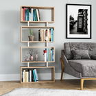 Corp biblioteca, Colman, Langdon, 72.5x25x161 cm, PAL, Stejar / Alb