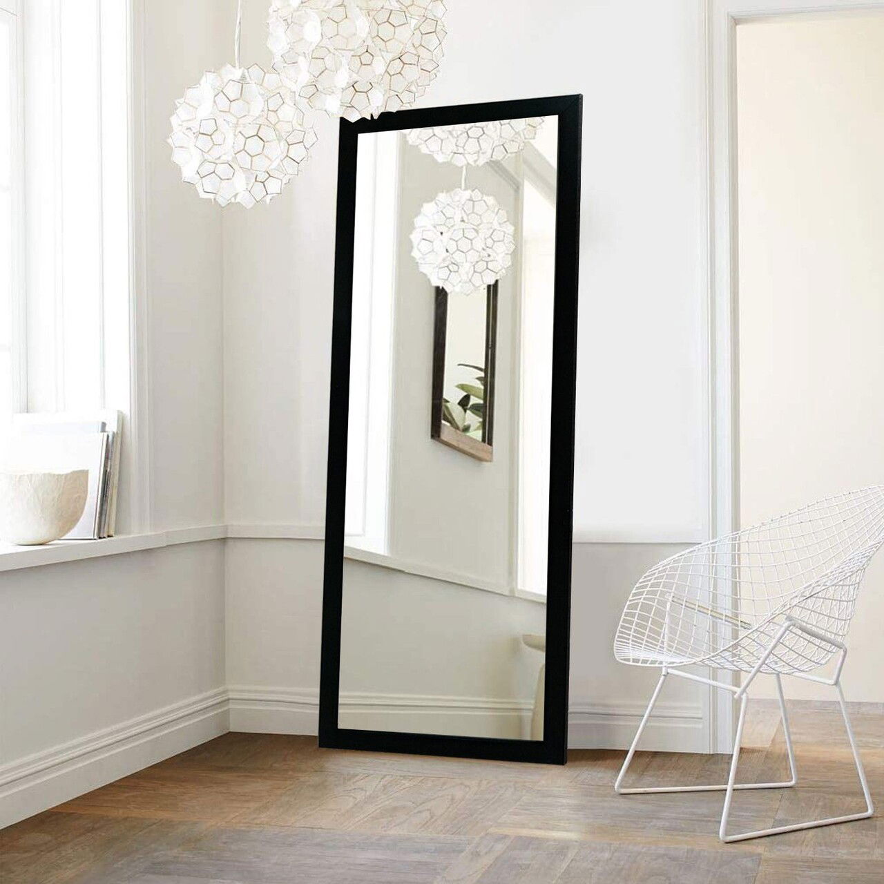 Oglinda Cheval, Leona, Cheval 105, 40x105 cm, Plastic, Negru