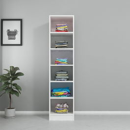 Dulap pentru haine, Minerva, Kale Raflı 190, 45x190x52 cm, PAL, Alb