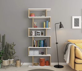 Corp biblioteca, Colman, Bates, 60x19.6x160 cm, PAL, Stejar alb