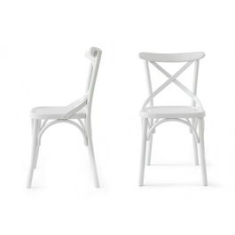 Set de scaune, Fairfax, Albero19, 100% LEMN THONET, Alb