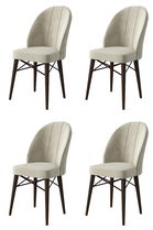 Set de scaune, Charlotte, Ritim, Metal, Crem/Maro