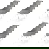 Set de scaune, Charlotte, Pare, Metal, Gri/Alb