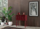 Dulap, Ephelia, Ada Dresser, 82x40x92 cm, MDF , Rosu