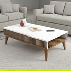 Masuta de cafea, Hommy Craft, Milan, 105x34.6x60 cm, PAL, Nuc/Alb