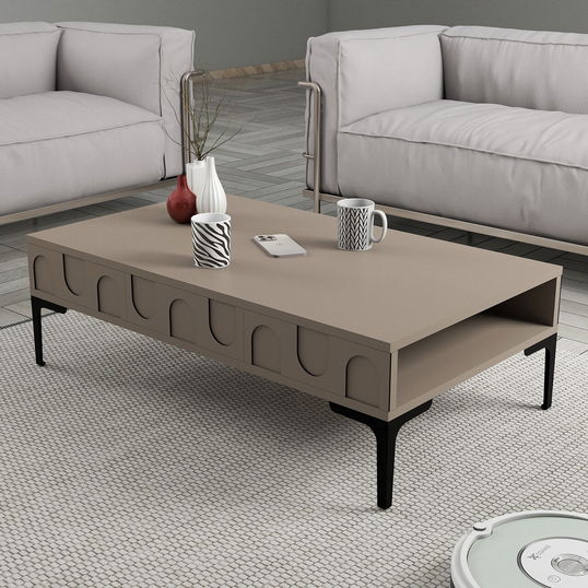 Masuta de cafea, Hommy Craft, Lyon 32, 105x32.6x60 cm, PAL, Atlas / Negru