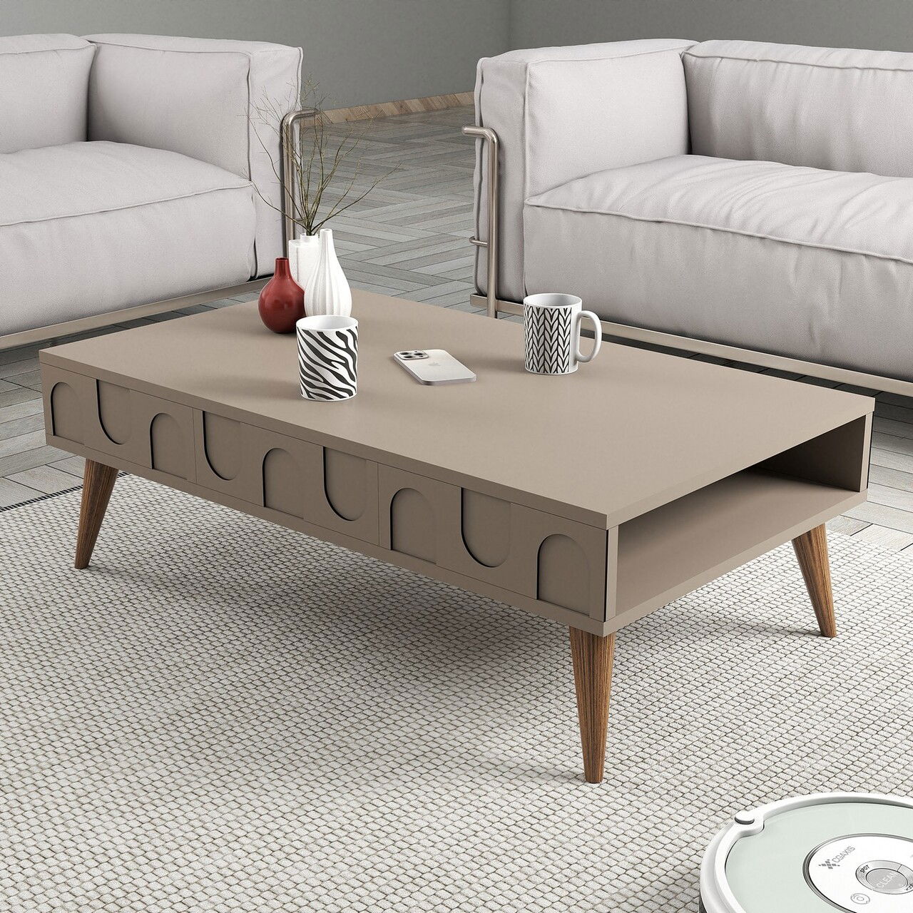 Masuta de cafea, Hommy Craft, Lyon 34, 105x34.6x60 cm, PAL, Atlas / Nuc