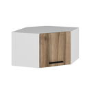 Dulap de perete, Minerva, Kale Corner, 74x45x54 cm, PAL, Alb / Dore