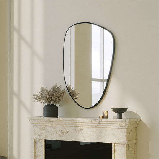 Oglinda decorativa, Neostill, Dream, 91x61 cm, MDF , Negru