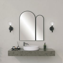 Oglinda decorativa, Neostill, Classe Mirror, MDF , Negru