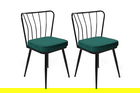 Set de scaune, Nmobb, Yıldız-951 V2, Metal, Verde/Negru