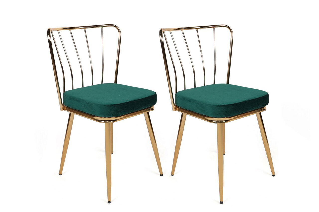 Set de scaune, Nmobb, Yıldız-930 V2, Metal, Verde