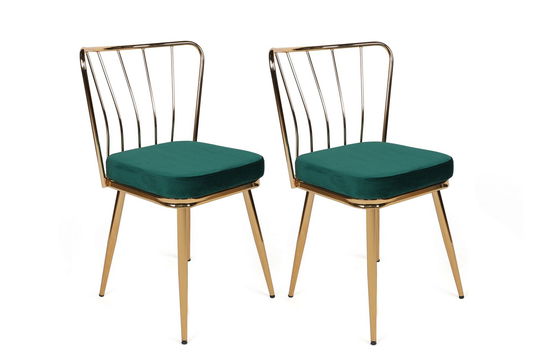 Set de scaune, Nmobb, Yıldız-930 V2, Metal, Verde